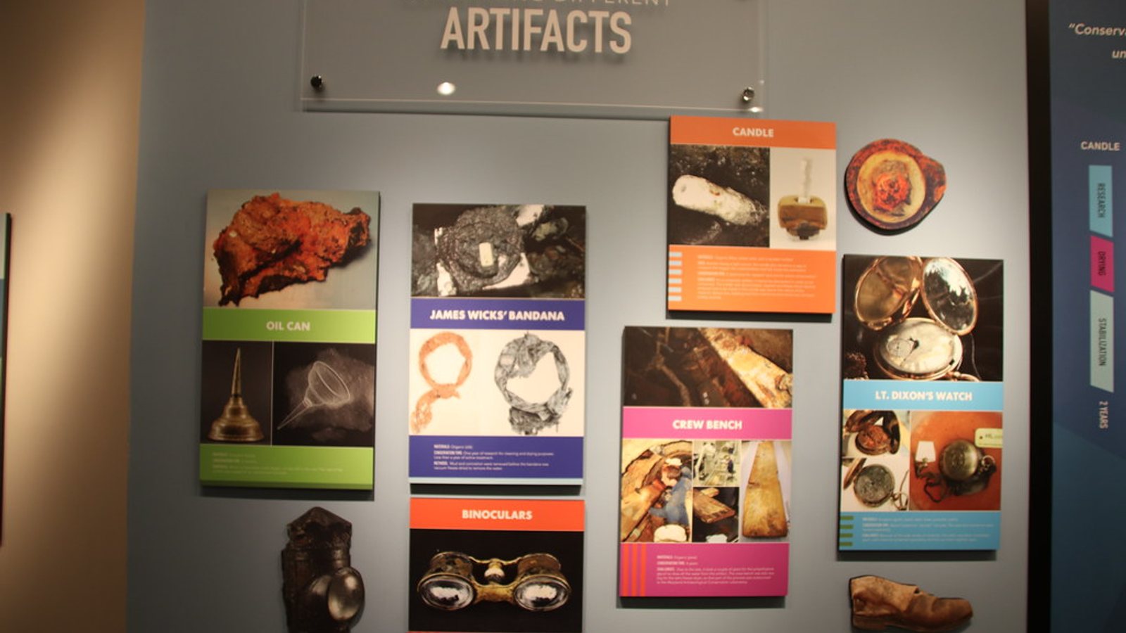 Real-world photograph related to museum artifact conservation.